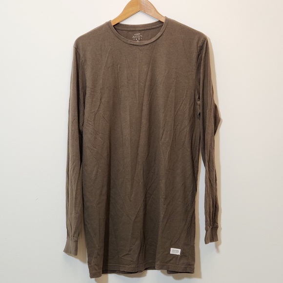 Stampd long-sleeve olive T-shirt - Picture 1 of 6